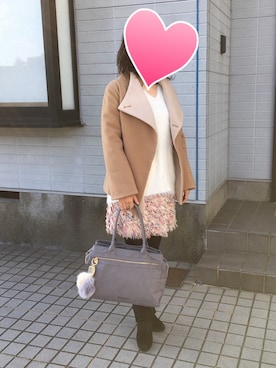 「アイテム（ブーティ）」を使った、emmaさん（レディース・155cm）の秋コーディネート