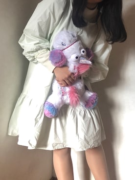 「NICE CLAUP（ナイスクラップ）のアイテム（ワンピース/ドレス）」を使った、sakineさん（レディース・163cm）の春コーディネート