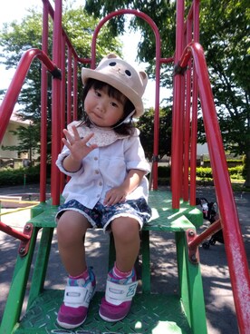 mami☆☆さん（キッズ・80cm）の夏コーディネート