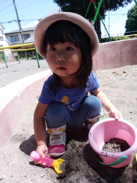 mami☆☆さん（キッズ・80cm）の夏コーディネート