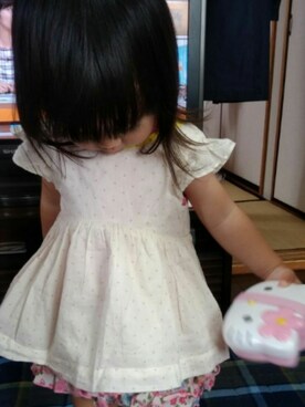 「KP（ケーピー）のアイテム（パンツ）」を使った、mami☆☆さん（キッズ・80cm）の夏コーディネート