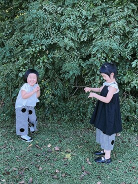 「アイテム（ローファー）」を使った、Tuesdayさん（キッズ・110cm）の秋コーディネート
