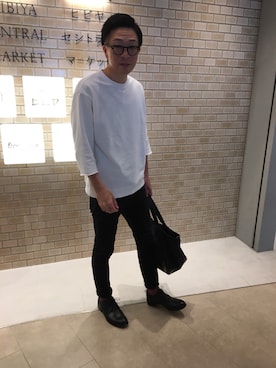 流し打ちのやまさん（メンズ・174cm）の秋コーディネート