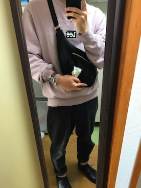 「お買い物」｜「アイテム（アナログ腕時計）」を使った、tasuさん（メンズ・171cm）の秋コーディネート