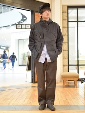 しおやんさん（メンズ・180cm）の冬コーディネート