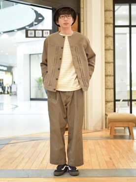 「FORK&SPOON」｜しおやんさん（メンズ・180cm）の冬コーディネート