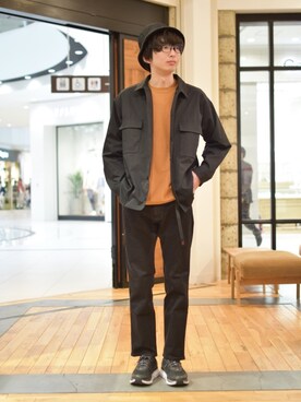 「アーバンリサーチドアーズ」｜「アイテム（ミリタリージャケット）」を使った、しおやんさん（メンズ・180cm）の春コーディネート