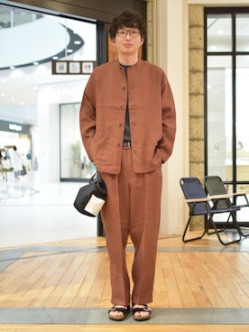 「BURLAP OUTFITTER（バーラップアウトフィッター）のアイテム」を使った、しおやんさん（メンズ・180cm）の春コーディネート