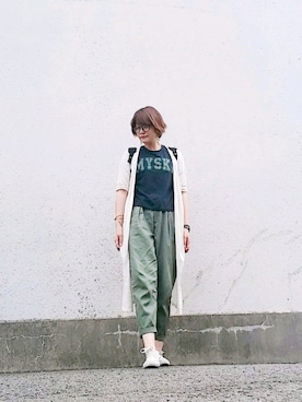 「動物園」｜Kuniさん（レディース・163cm）の春コーディネート