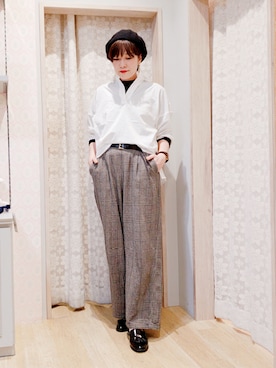 「秋のブラウンスタイル」｜Kuniさん（レディース・163cm）の秋コーディネート