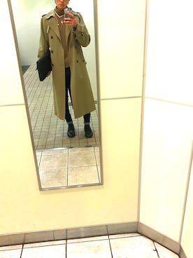 「JOHN LAWRENCE SULLIVAN（ジョンローレンスサリバン）のアイテム（トレンチコート）」を使った、ゆうすけさん（メンズ・169cm）の冬コーディネート