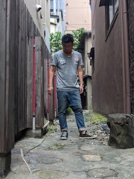 「birdog（バードック）のアイテム」を使った、shigeさん（メンズ・168cm）の夏コーディネート