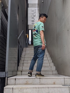 「birdog（バードック）のアイテム」を使った、shigeさん（メンズ・168cm）の夏コーディネート