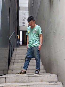 「birdog（バードック）のアイテム」を使った、shigeさん（メンズ・168cm）の夏コーディネート