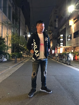 「1PIU1UGUALE3  RELAX （ウノピゥウノウグァーレトレ リラックス）のアイテム（トップス）」を使った、shigeさん（メンズ・168cm）の夏コーディネート