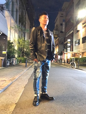 「liberator-ops（リベレーターオプス）のアイテム」を使った、shigeさん（メンズ・168cm）の秋コーディネート