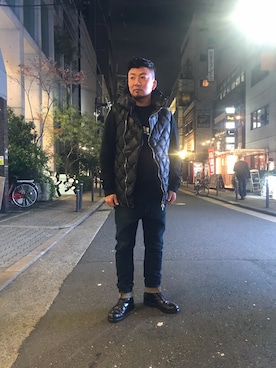 「DSQUARED2（ディースクエアード）のアイテム（スウェット）」を使った、shigeさん（メンズ・168cm）の秋コーディネート