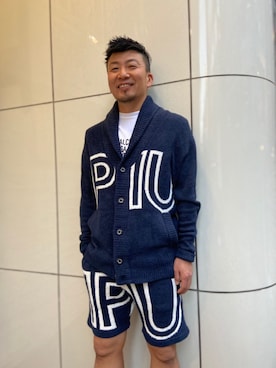 「1PIU1UGUALE3  RELAX （ウノピゥウノウグァーレトレ リラックス）のアイテム（トップス）」を使った、shigeさん（メンズ・168cm）の冬コーディネート