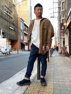 「MIHARAYASUHIRO（ミハラヤスヒロ）のアイテム（ジャケット/アウター）」を使った、shigeさん（メンズ・168cm）の冬コーディネート