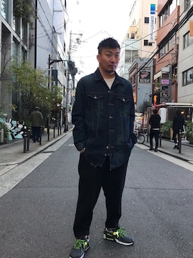 「BACKLASH（バックラッシュ）のアイテム（ブルゾン）」を使った、shigeさん（メンズ・168cm）の秋コーディネート