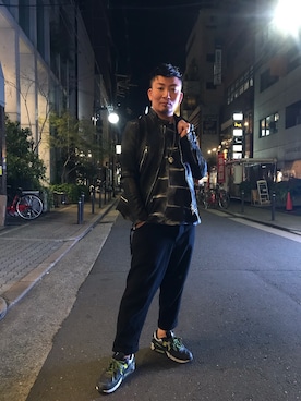 「KMRii（ケムリ）のアイテム（トップス）」を使った、shigeさん（メンズ・168cm）の冬コーディネート