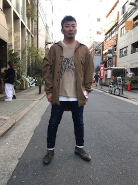 「MIHARAYASUHIRO（ミハラヤスヒロ）のアイテム（ジャケット/アウター）」を使った、shigeさん（メンズ・168cm）の冬コーディネート