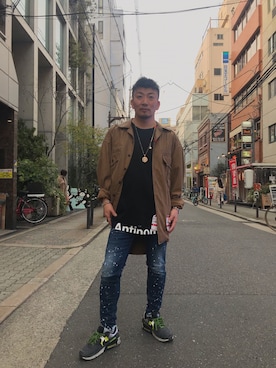 「MIHARAYASUHIRO（ミハラヤスヒロ）のアイテム（ジャケット/アウター）」を使った、shigeさん（メンズ・168cm）の春コーディネート