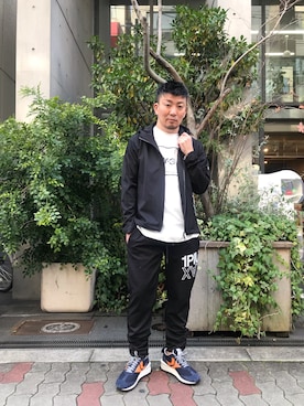 「1PIU1UGUALE3  RELAX （ウノピゥウノウグァーレトレ リラックス）のアイテム（トップス）」を使った、shigeさん（メンズ・168cm）の春コーディネート
