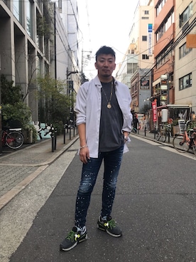 「TRANSIT（トランジット）のアイテム（トップス）」を使った、shigeさん（メンズ・168cm）の春コーディネート