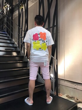 「1PIU1UGUALE3  RELAX （ウノピゥウノウグァーレトレ リラックス）のアイテム（サンダル）」を使った、shigeさん（メンズ・168cm）の春コーディネート