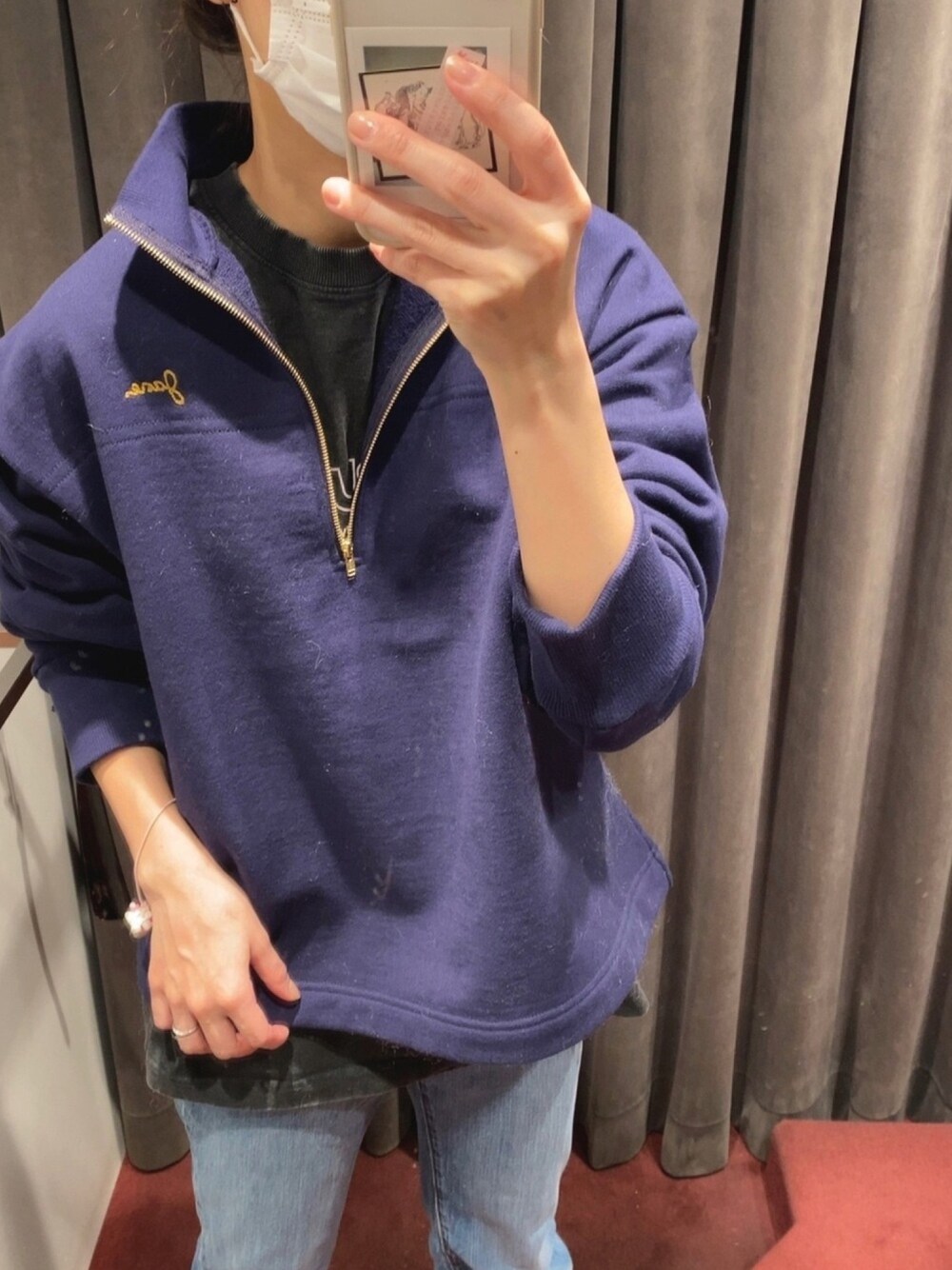 6 (ROKU) - COTTON URAKE HALF ZIP PULLOVER/スウェット 6（ロク）の「＜6(ROKU)＞URAKE HALF ZIP PULLOVER/スウェット