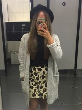 「アイテム（ダッフルコート、シルバー系）」を使った、saniceさん（レディース・158cm）の冬コーディネート