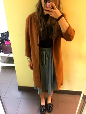 「MONKI（モンキ）のアイテム（シューズ）」を使った、saniceさん（レディース・158cm）の冬コーディネート