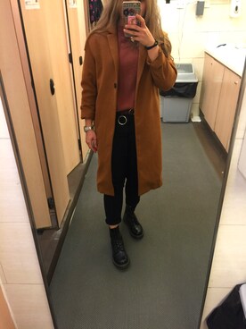 「日常」｜「アイテム（ブーツ）」を使った、saniceさん（レディース・158cm）の冬コーディネート