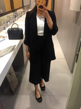 「西裝外套」｜「アイテム（フォーマルスーツ/小物）」を使った、saniceさん（レディース・158cm）の夏コーディネート