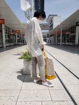 「upperhights（アッパーハイツ）のアイテム」を使った、Waddyさん（レディース・159cm）の春コーディネート