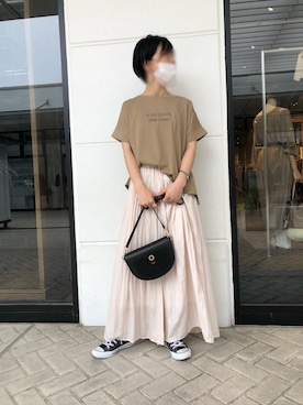 「LOWELL things（ロウェル　シングス）のアイテム」を使った、Waddyさん（レディース・159cm）の春コーディネート