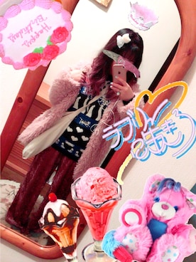 「ファンシー」｜「アイテム（ジャケット/アウター）」を使った、ゆいゆいさん（レディース・155cm）の冬コーディネート