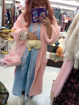「ファンシー」｜「アイテム（その他アウター）」を使った、ゆいゆいさん（レディース・155cm）の冬コーディネート