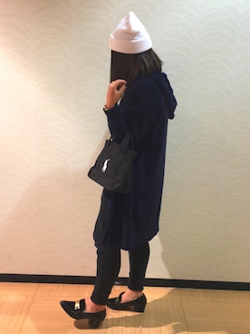 「AZUL（アズール）のアイテム（その他アウター）」を使った、#risagonさん（レディース・159cm）の春コーディネート