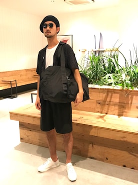 「Saturdays NYC（サタデーズ ニューヨークシティ ）のアイテム（スニーカー）」を使った、Tomさん（メンズ・172cm）の春コーディネート
