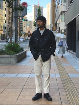 「Saturdays NYC（サタデーズ ニューヨークシティ ）のアイテム（ジャケット/アウター）」を使った、Tomさん（メンズ・172cm）の秋コーディネート