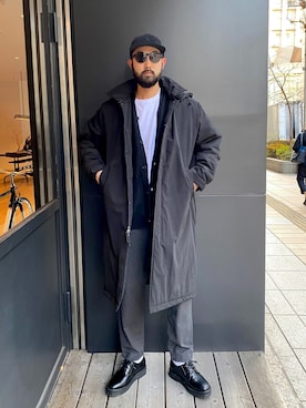 「サタデーズ ニューヨークシティ (Saturdays NYC)」｜「アイテム（シューズ）」を使った、Tomさん（メンズ・172cm）の冬コーディネート