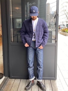 「Saturdays NYC（サタデーズ ニューヨークシティ ）のアイテム（その他アウター）」を使った、Tomさん（メンズ・172cm）の春コーディネート
