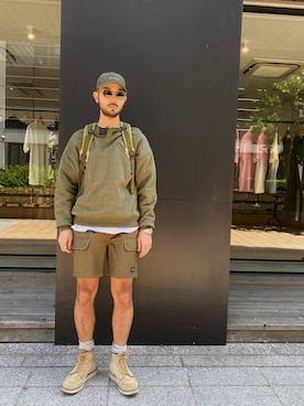 「サタデーズ ニューヨークシティ (Saturdays NYC)」｜「アイテム（帽子）」を使った、Tomさん（メンズ・172cm）の春コーディネート