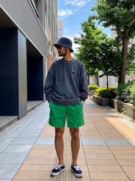 「サタデーズ ニューヨークシティ (Saturdays NYC)」｜「アイテム（帽子）」を使った、Tomさん（メンズ・172cm）の春コーディネート