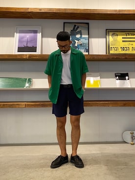 「サタデーズ ニューヨークシティ (Saturdays NYC)」｜「アイテム（パンツ）」を使った、Tomさん（メンズ・172cm）の春コーディネート