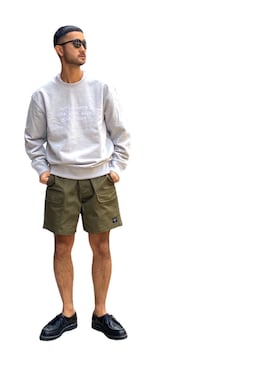 「サタデーズ ニューヨークシティ (Saturdays NYC)」｜「アイテム（スウェット）」を使った、Tomさん（メンズ・172cm）の春コーディネート