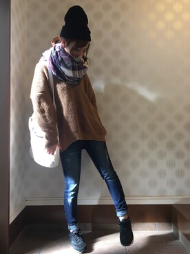 ayunさん（レディース・155cm）の冬コーディネート