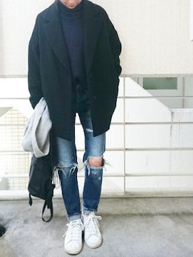 「N.（N. Natural Beauty Basic）（エヌエヌナチュラルビューティーベーシック）のアイテム（その他アウター）」を使った、Ayaさん（レディース・151cm）の冬コーディネート